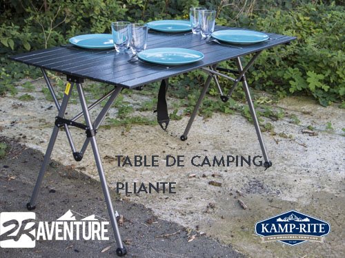table de camping pliante