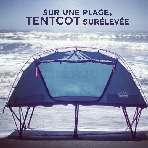 dormir sur la plage - tente surélevée combo